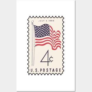 Four Cent Flag Stamp Posters and Art